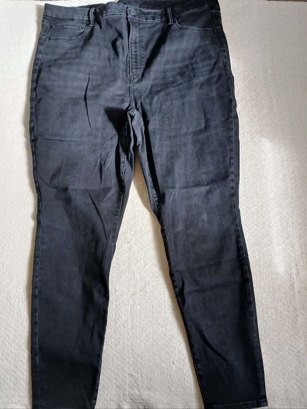 aeo ♡ bff jegging luxe stretch black xl indie sleaze whimsigoth comfort minimal - Picture 2 of 11
